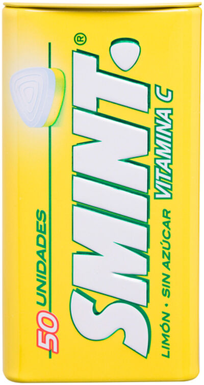 Caramelo sin azúcar añadido Smint lata 50u limón