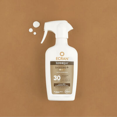 Leche solar spray Ecran 270 ml FP50 Broncea+
