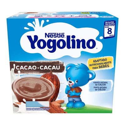 Postre Nestlé Yogolino cacao desde 8meses pack 4