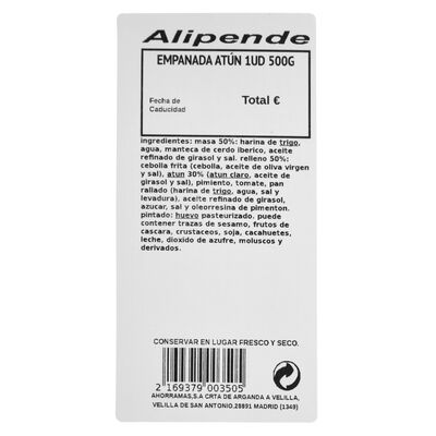 Empanada de atún 500g