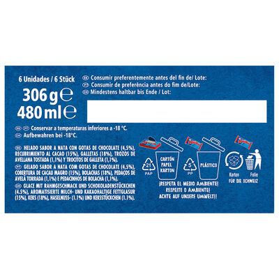 Helado maxibon Nestle mini nata 6 uds