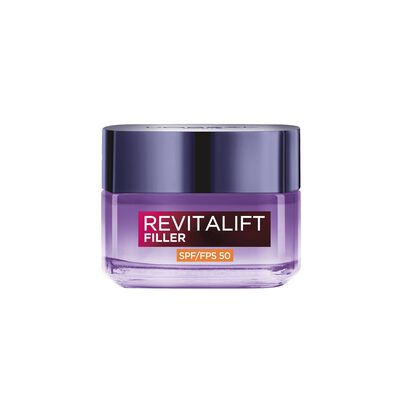 Crema facial de d&iacute;a con filtro protector factor 50 L'Or&eacute;al Revitalift 50ml