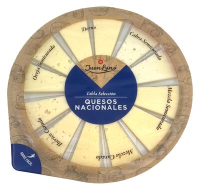 Tabla de quesos nacional cl&aacute;sica Juan Luna 200g (12 piezas)