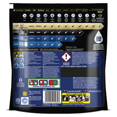 Detergente lavavajillas en pastillas Finish 15+18 unidades Ultimate
