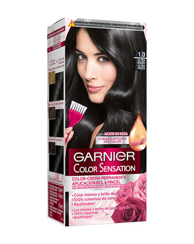 Tinte de cabello Garnier Color Sensation n&ordm; 1.0 ultra negro