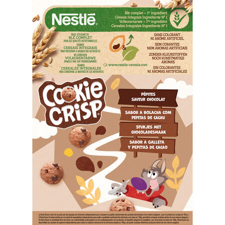 Cereales integrales Nestlé 375g cookie crisp