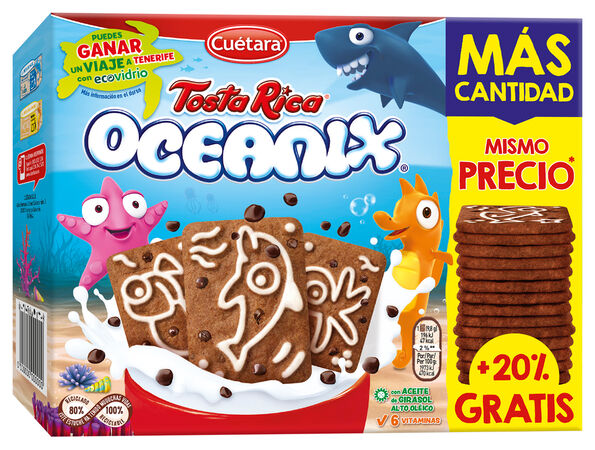 Galleta Tostarica Cuétara Oceanix 400+20%