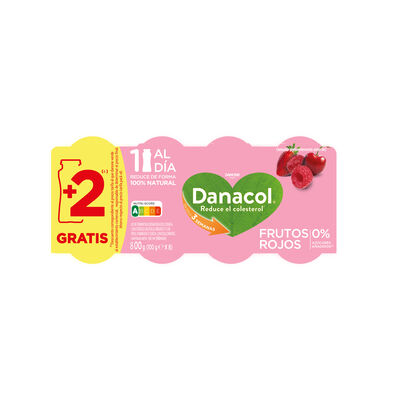 Reductor De Colesterol Liquido Sin Gluten Sin Azucares Añadidos Danacol Pack 6 Frutos Rojos