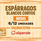 Espárragos blancos extra cortos sin gluten Alipende 110g
