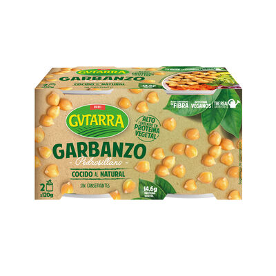 Garbanzos cocidos Gvtarra 120g Pack2