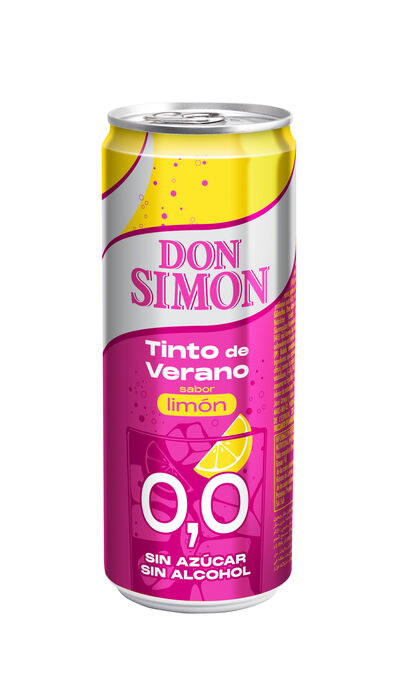 Tinto de verano con limón sin azúcar 0,0% Don Simon 33cl