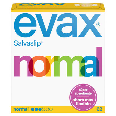 Salvaslip Evax Normal Protegeslips 62 Unidades