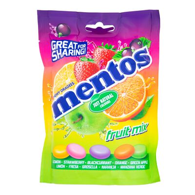 Caramelo Mentos bolsa 160g fruit mix