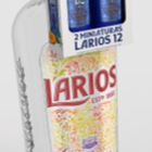 Ginebra con dos miniaturas Larios 1 litro