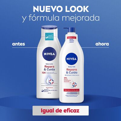 Body Milk Nivea 400 ml Repara&Cuida Piel Extra Seca