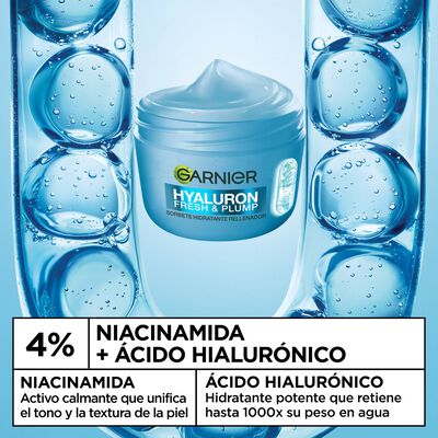 Crema Sorbete Hidratante Rellenador Garnier Hyaluron Fresh & Plump 85ml
