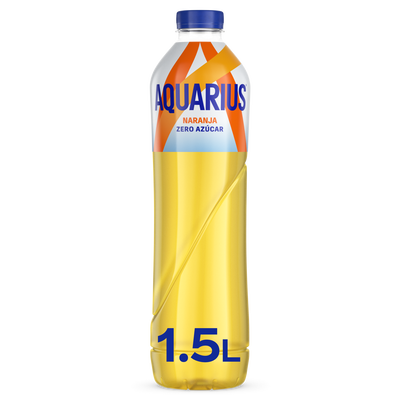 Bebida isotónica zero Aquarius 1,5l naranja