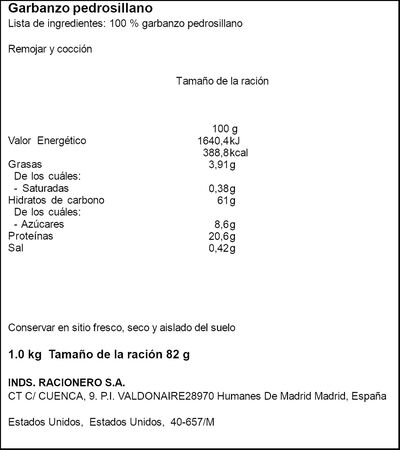 Garbanzo Miau black edition 1kg pedrosillano