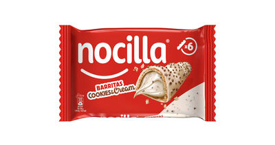 Barritas de Cookies & Cream Nocilla 129g 6unidades