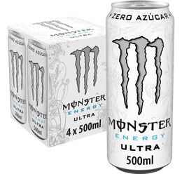 Bebida Monster sin azúcar añadido 50cl x 4 taurina ginseng