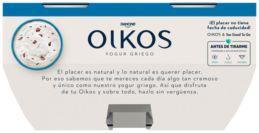 Yogur estilo griego Oikos pack 4 stracciatella