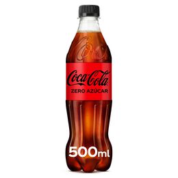 Refresco cola Coca-Cola botella 50cl zero azúcar