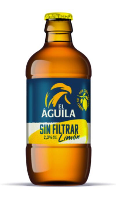 Cerveza sin filtrar con limón El Águila 33 cl