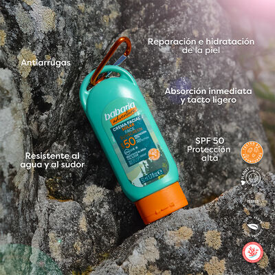 Crema solar facial Babaria 50 ml FP50 Adventure