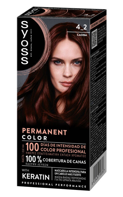 Tinte permanente Syoss n&ordm;4.2 caoba
