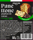 Panettone con pepitas de cacao alipende 500 g