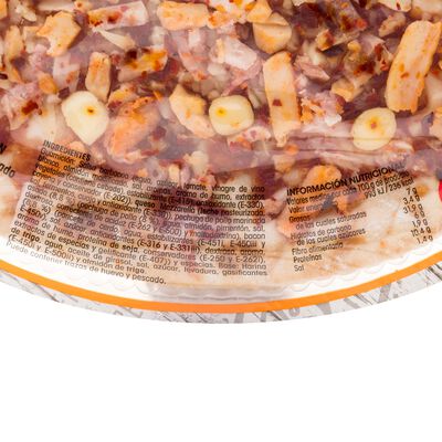 Pizza Alipende 400g pollo y bacon