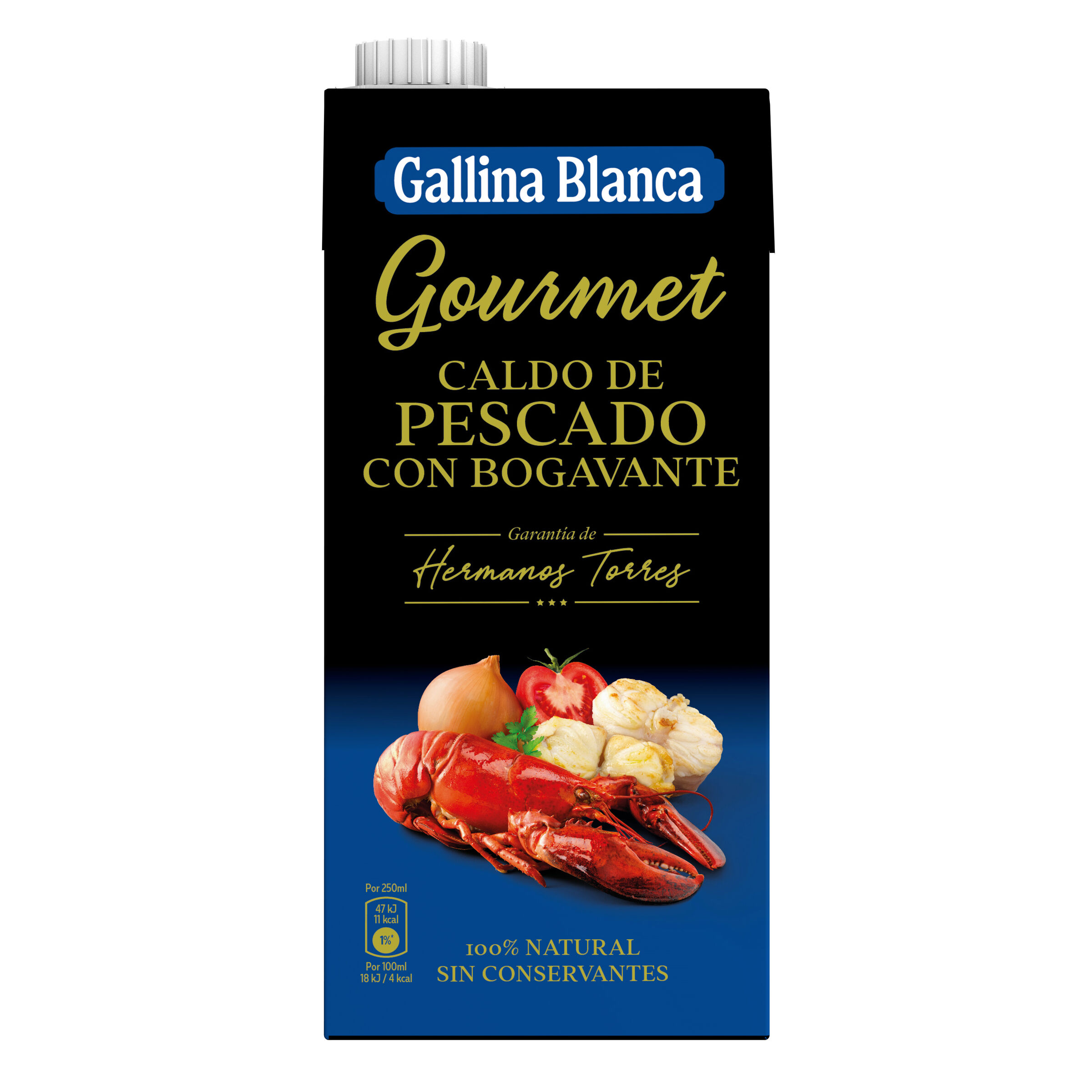 Caldo Gourmet de Pescado con bogavante Gallina Blanca 1l