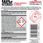 Bloc wc con acción continua de limpieza que limpia perfuma y colorea Lanta 2x40 g
