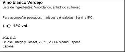 Vino blanco verdejo Don Simón 1l