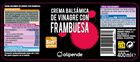 Crema bals&aacute;mica de vinagre con frambuesa Alipende 400ml