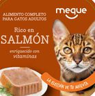 Comida húmeda gato Meque tarrina rico en salmón 100g