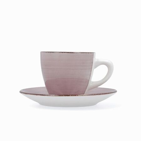 Set 2 Tazas Con Plato Cerámica Quid 22Cl