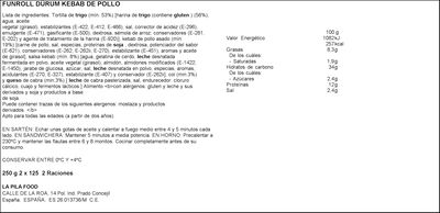 Kebab durum La Broche 250g