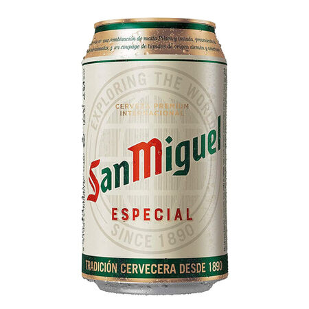Cerveza rubia San Miguel Especial pack 12 latas 33cl