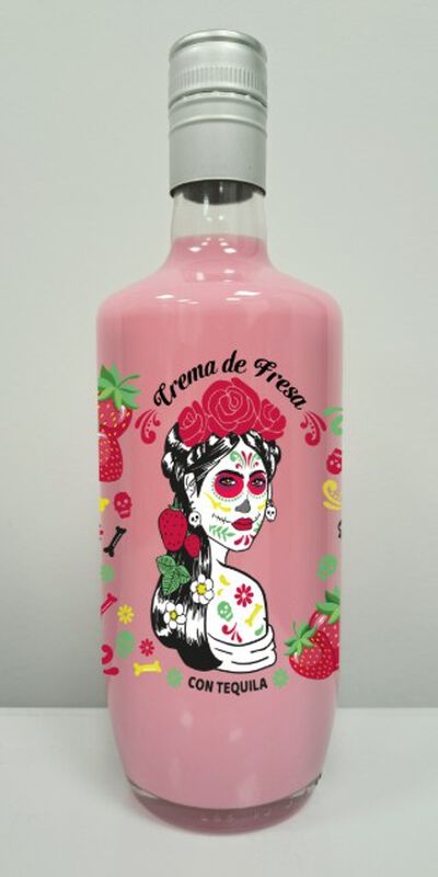 Licor Crema Fresa con tequila Brisamar 70cl