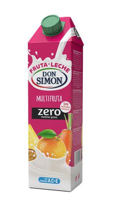 Fruta con leche sin azúcar añadido multifrutas Don Simon 1l
