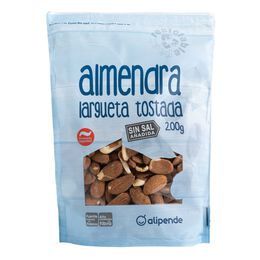 Almendra largueta sin sal tostada Alipende 200G