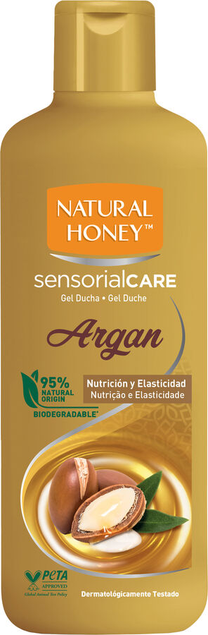 Gel baño Natural Honey 600ml argán