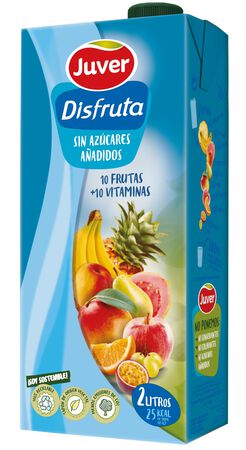 Néctar sin azúcar Disfruta 10 frutas 2l