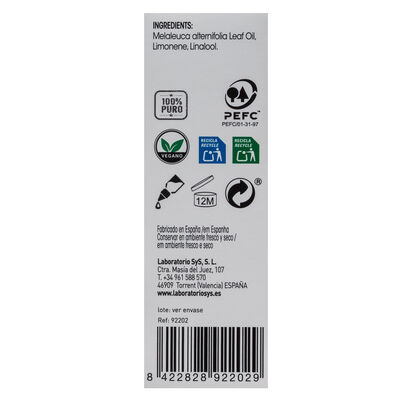 Aceite esencial &aacute;rbol de t&eacute; Bioglow 10ml