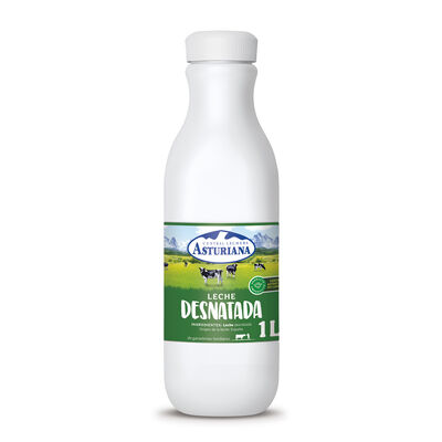 Leche Desnatada  Asturiana Botella 1 litro