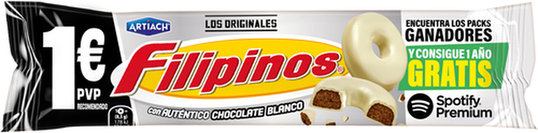 Galletas Filipinos 100g chocolate blanco
