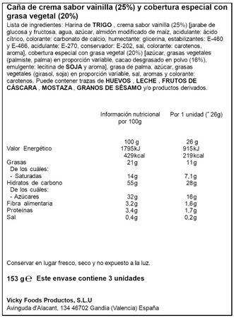 Caña Baño Cacaco Dulcesol 3ud 153g