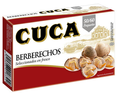 Berberechos al natural Cuca 63g 50/60 piezas