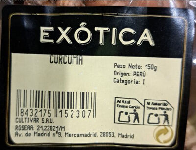 C&uacute;rcuma en bandeja 150g